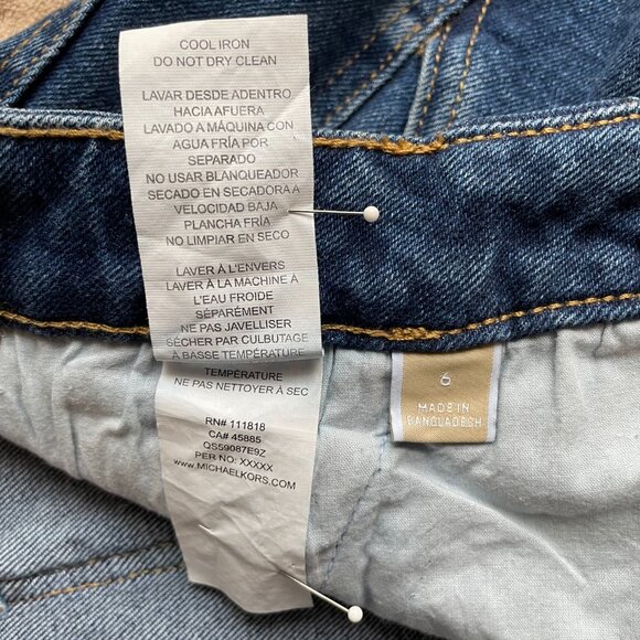 Michael Kors Selma Wide Leg Jeans - Picture 10 of 11